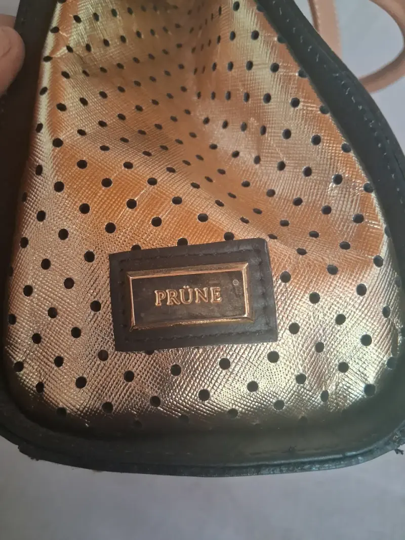 Cartera Prüne beige con puntos - 6