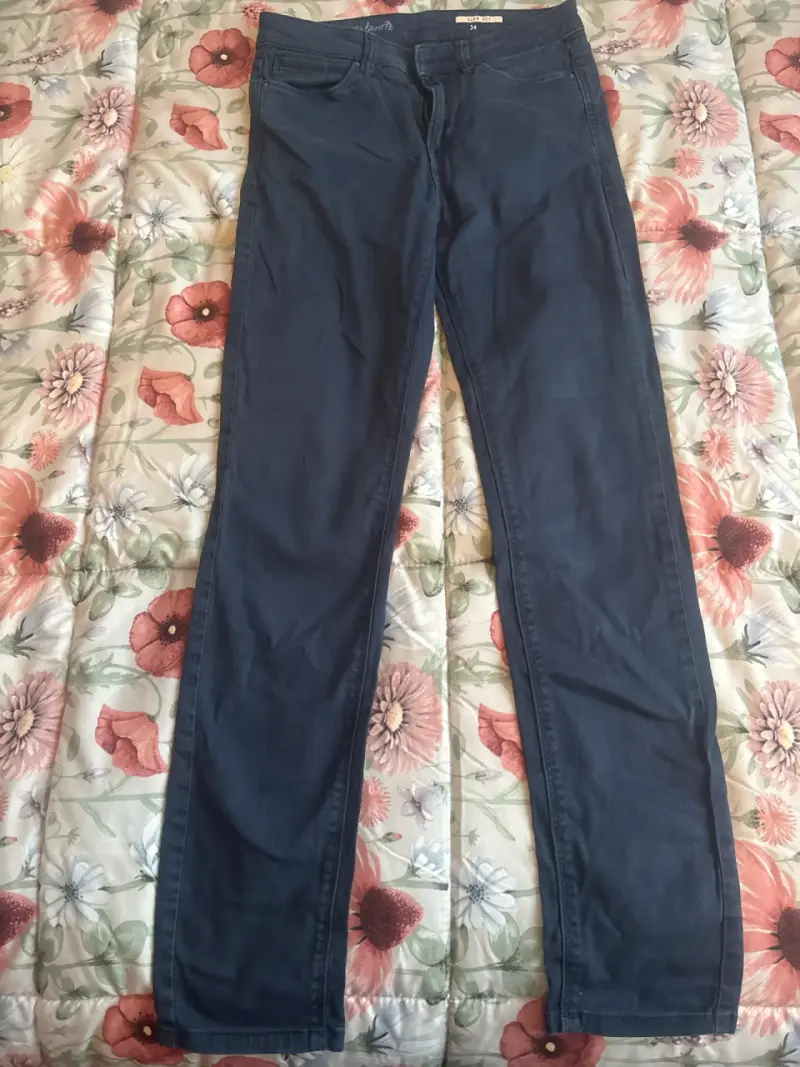 Jeans azul oscuro “my favorite” para mujer - 1