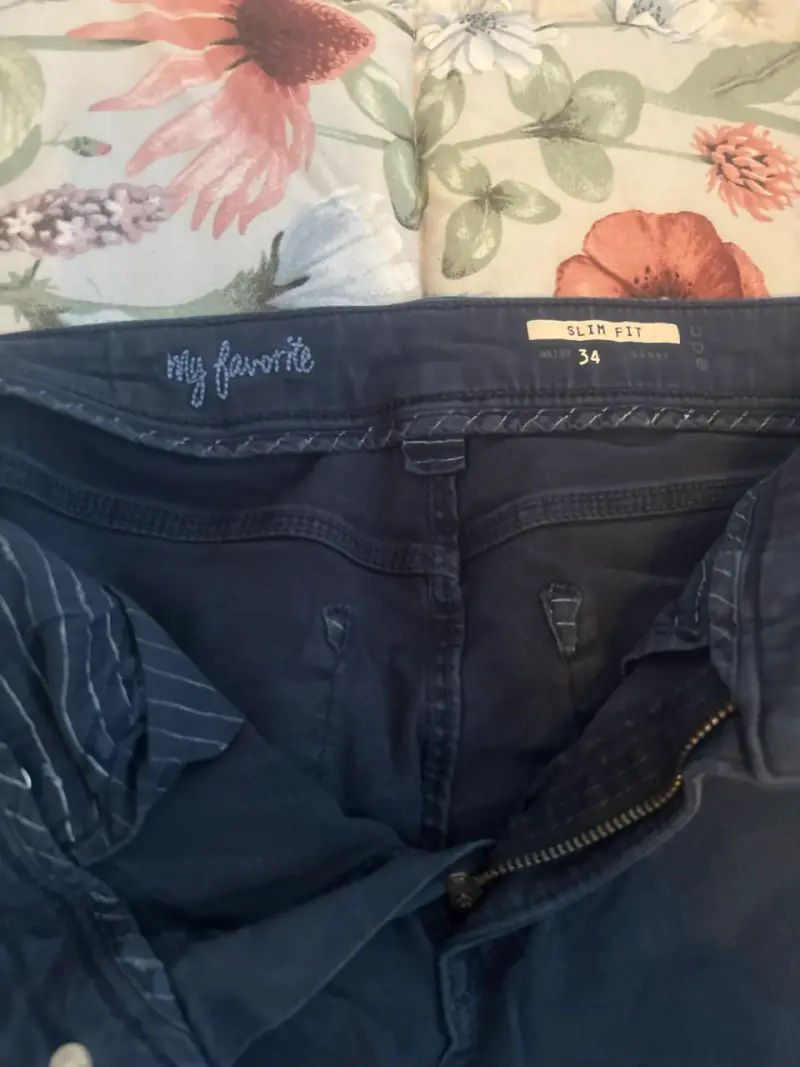 Jeans azul oscuro “my favorite” para mujer - 2