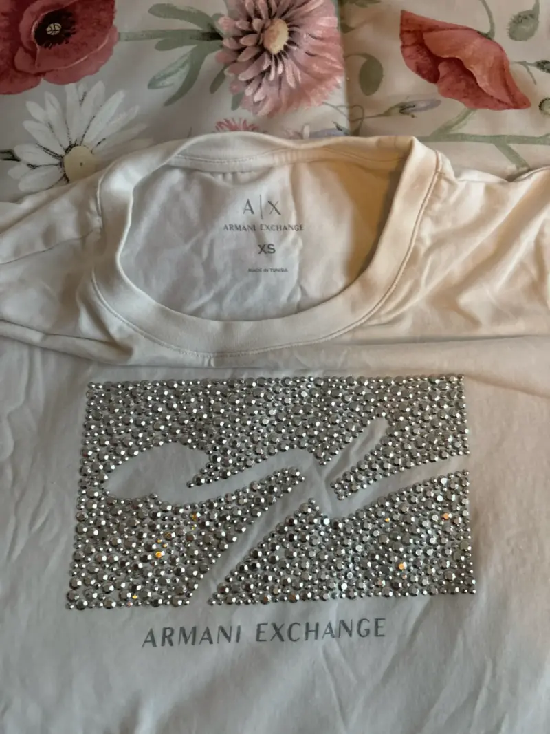 Polera Armani Exchange blanca - 2