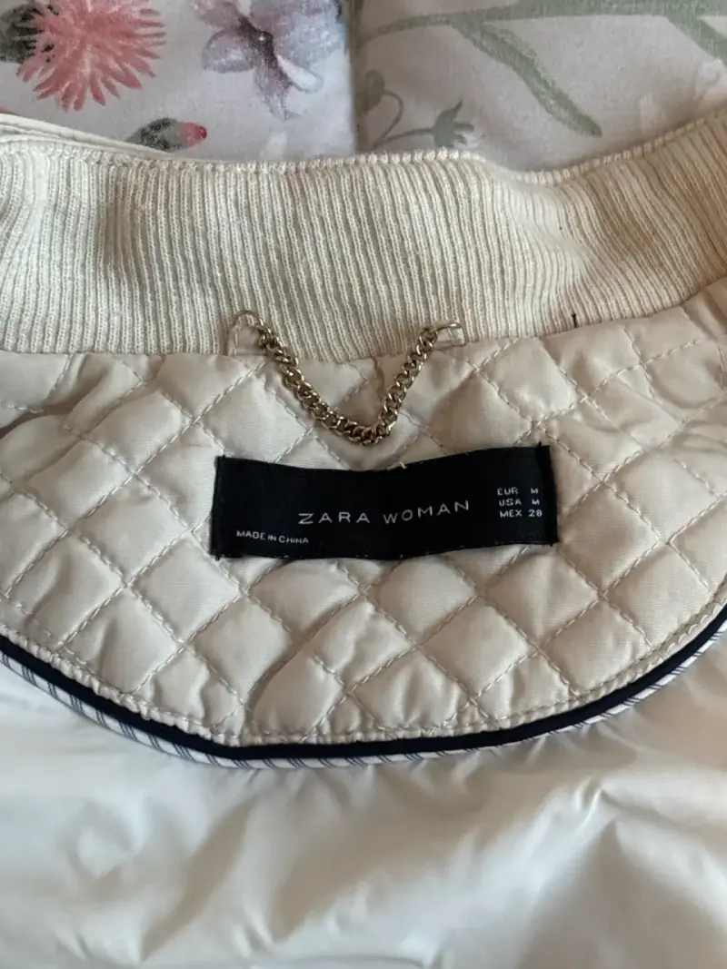 Chaleco acolchado beige mujer - 3