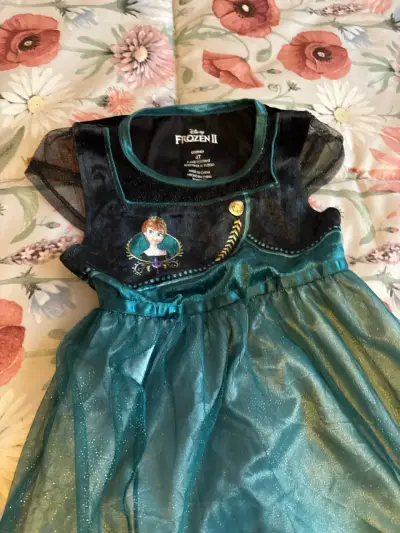 Disfraz infantil de princesa turquesa - miniatura 2