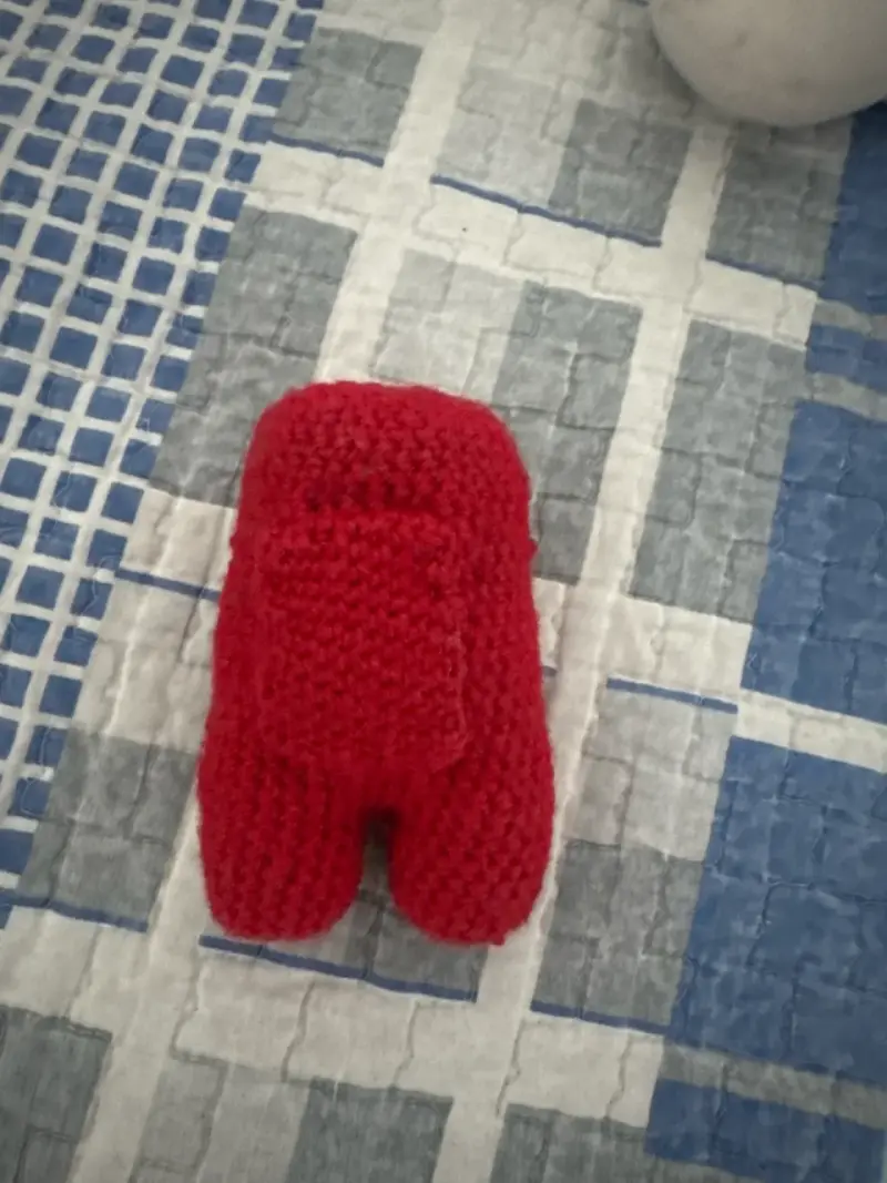 Amigurumi tejido rojo Among Us - 2