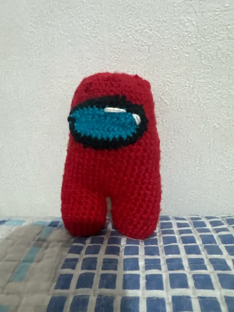 Amigurumi tejido rojo Among Us - 3