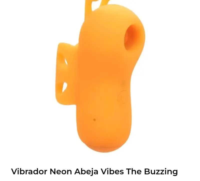 Vibrador neon abeja naranja