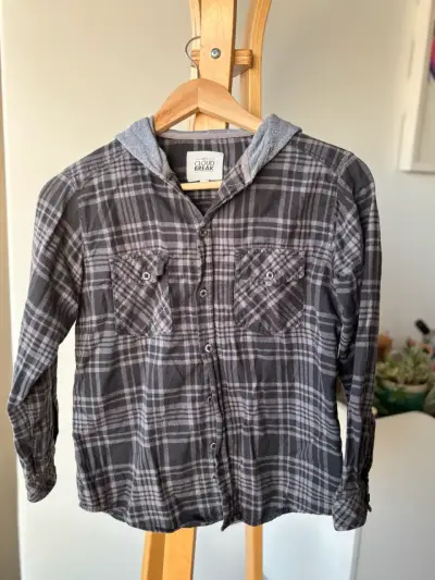 Camisa de franela con capucha - miniatura 2