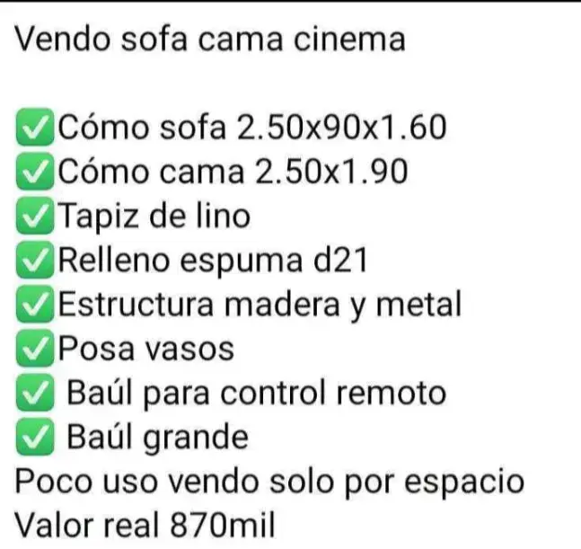 Sofá seccional negro en L - 5
