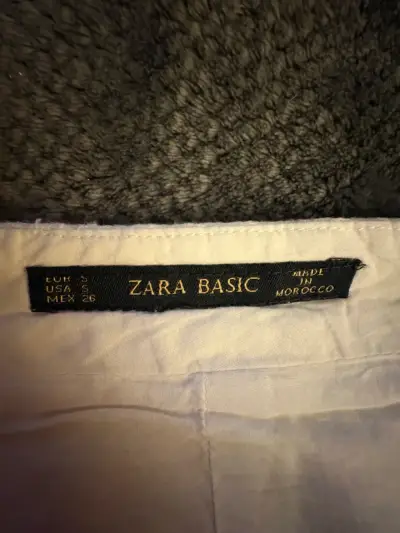 Falda beige de tela Zara - miniatura 2