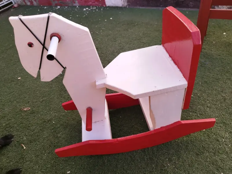 Caballo balancín de madera - 3