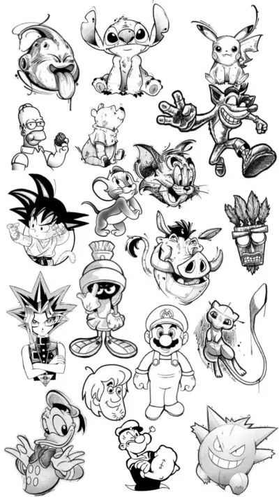 Hojas de calcomanías de personajes - miniatura 1