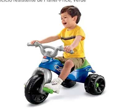 Triciclo Fisher-Price azul y verde - miniatura 2