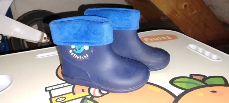 Botas de lluvia azules niño - 1