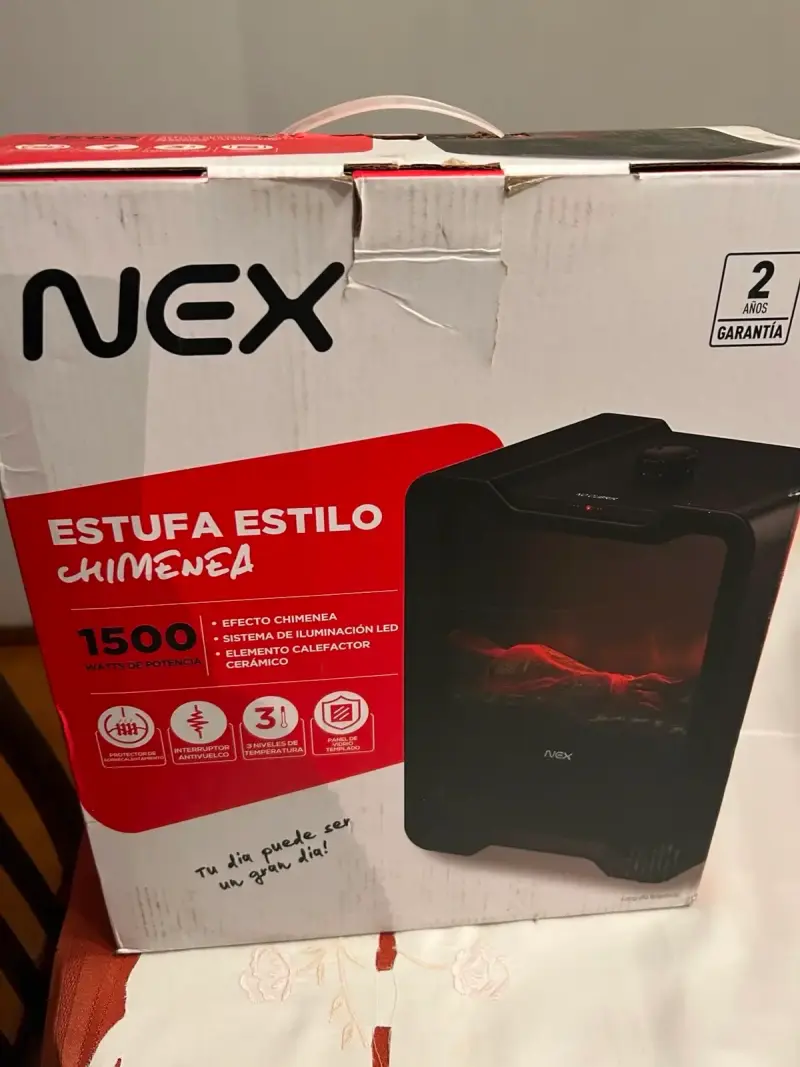 Estufa eléctrica efecto chimenea - 1