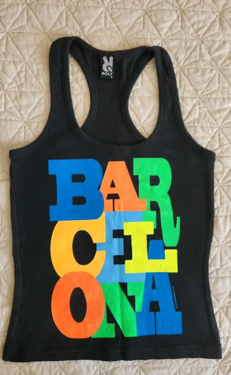 Polera Barcelona negra talla S - 1