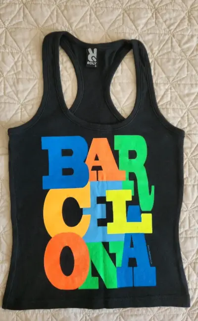 Polera Barcelona negra talla S - miniatura 1