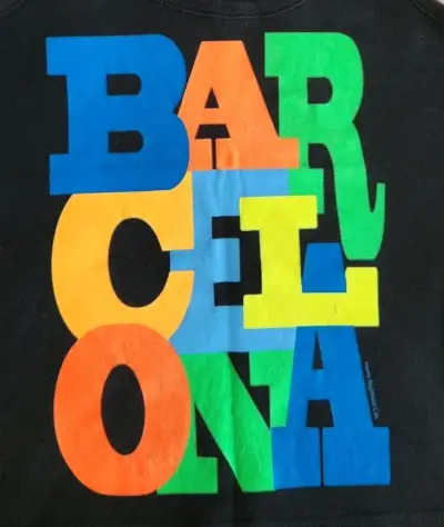 Polera Barcelona negra talla S - miniatura 3