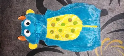 Disfraz infantil de monstruo azul - miniatura 1