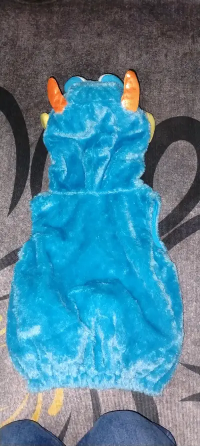Disfraz infantil de monstruo azul - miniatura 2