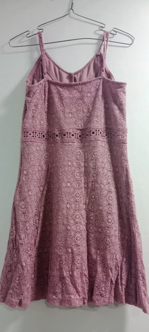 Vestido morado tejido crochet - 2