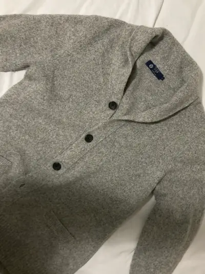 Cardigan gris de botones - miniatura 1