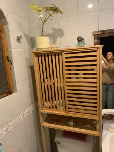 Estantería de baño de madera - miniatura 2