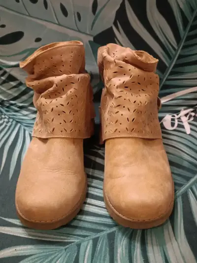 Botines camel - miniatura 1