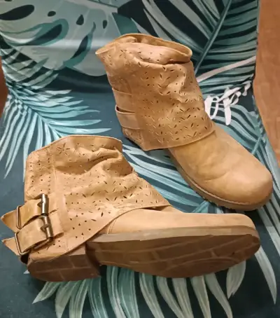 Botines camel - miniatura 2