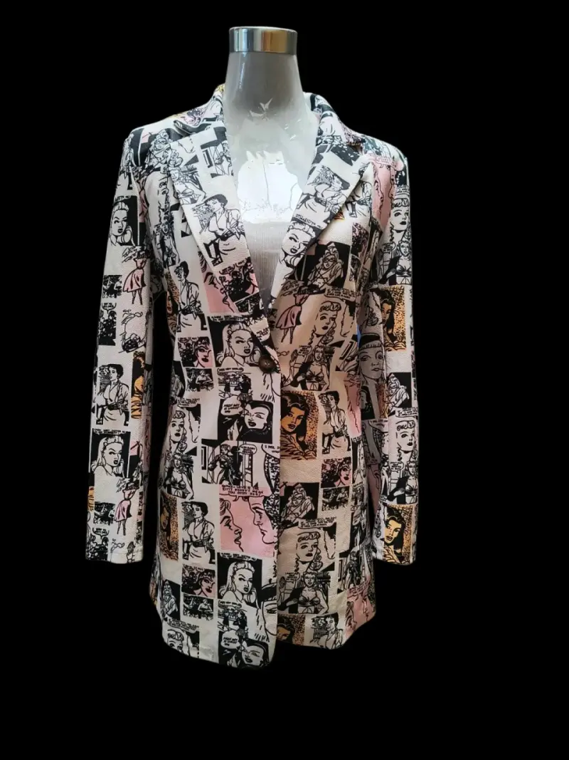 Blazer estampado cómic - 1