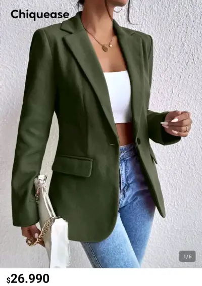 Blazer verde elegante - miniatura 1
