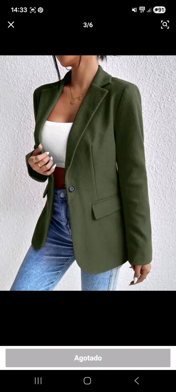 Blazer verde elegante - 2