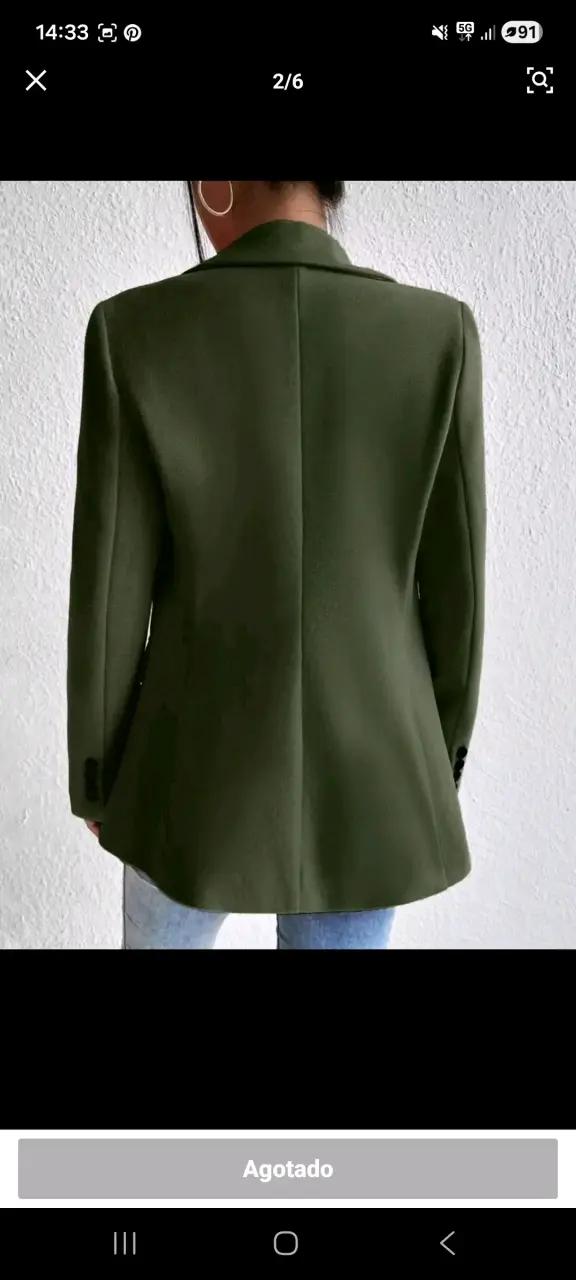 Blazer verde elegante - 3