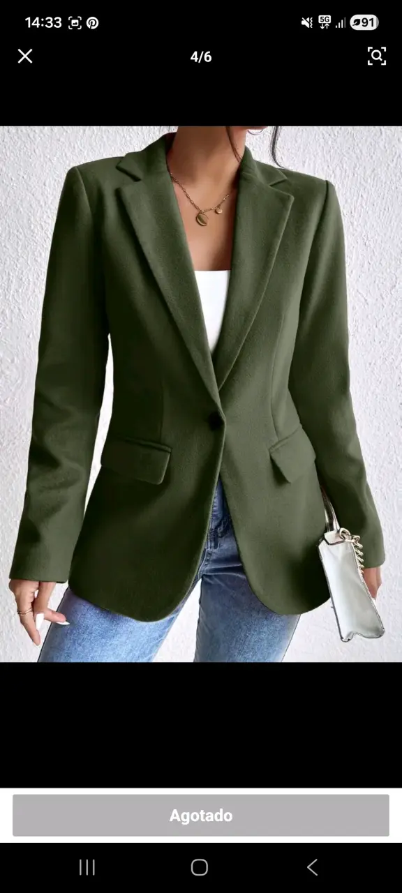 Blazer verde elegante - 4