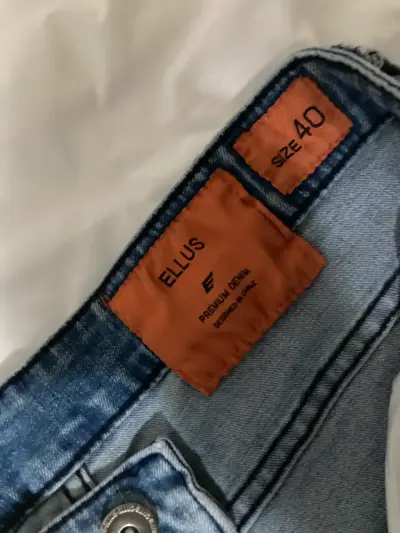 Jeans azules clásicos Rectos ELLUS - miniatura 2