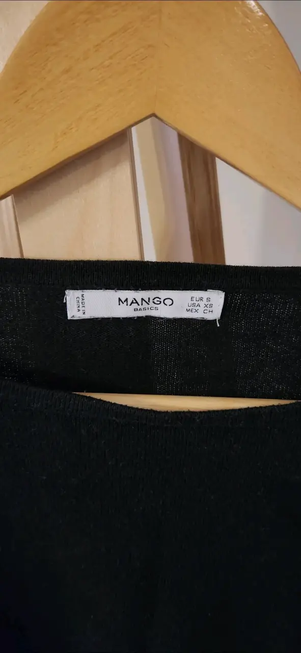 Sweater negro con lazo MANGO Talla XS - 4