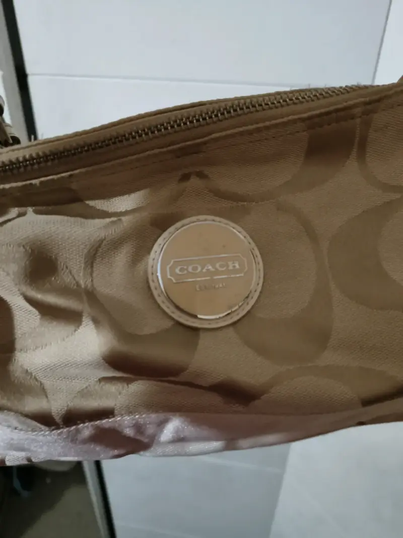 Cartera Coach beige pequeña - 5