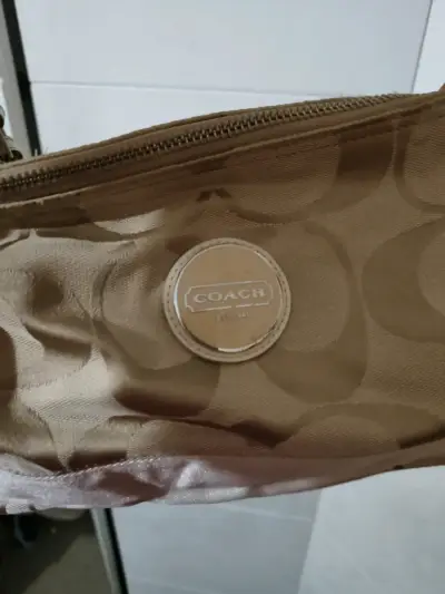 Cartera Coach beige pequeña - miniatura 5