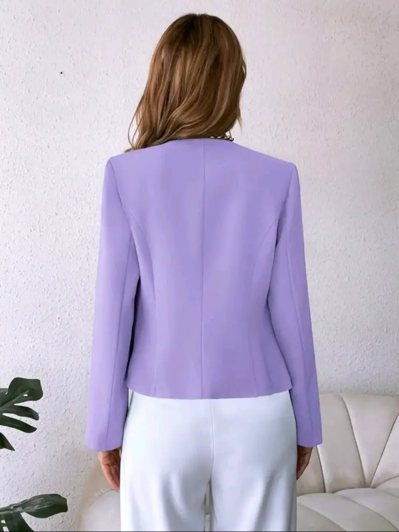 Blazer lila elegante mujer - 2