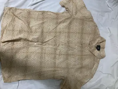 Camisa beige con estampado HM - miniatura 1