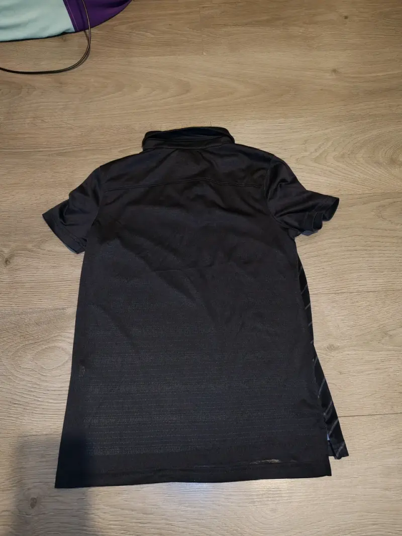 Polera niño M deportiva negra Drytek Importada - 5