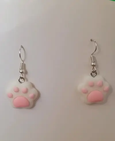 Aros colgantes de huellas - miniatura 1