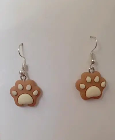 Aros colgantes de huellas - miniatura 3