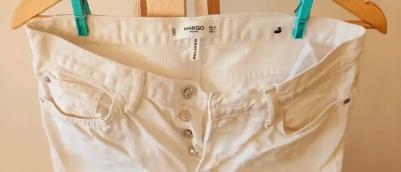 Jeans mujer blancos MANGO Talla 36 - 5