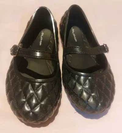 Zapatos planos acolchados negros - miniatura 1