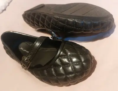 Zapatos planos acolchados negros - miniatura 2