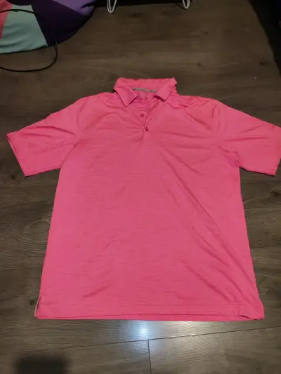 Polera polo rosada Walter hagen hombre M importado - miniatura 1