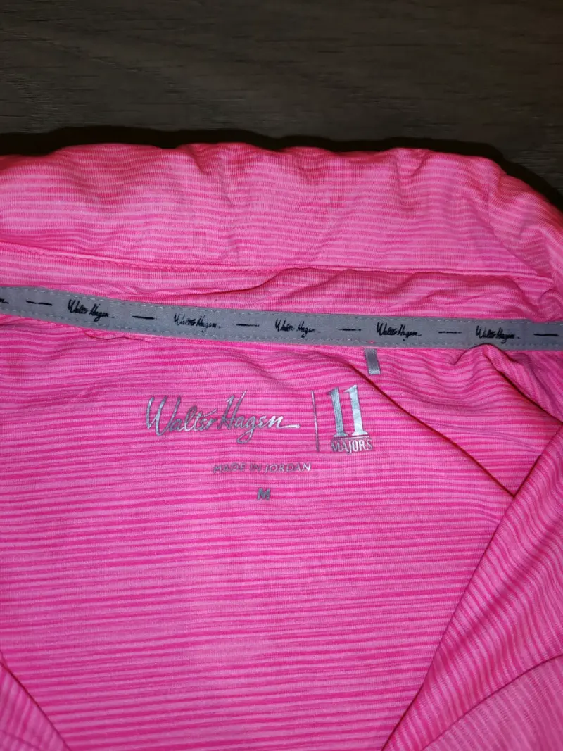 Polera polo rosada Walter hagen hombre M importado - 2