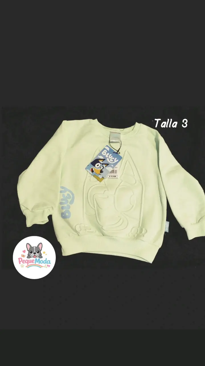 Polera de niño Bluey verde