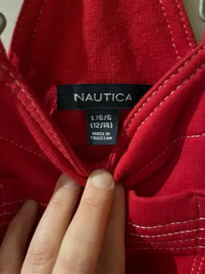Jumper tipo overol rojo - miniatura 2