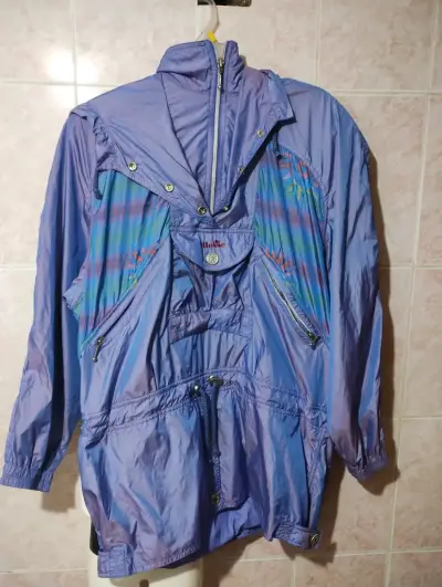 Corta viento vintage azul - miniatura 1