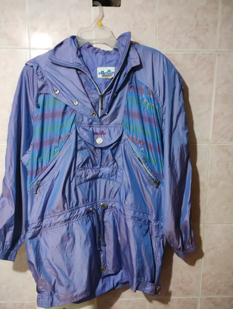 Corta viento vintage azul - 2
